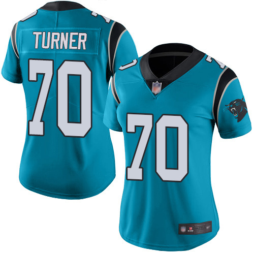 Carolina Panthers Limited Blue Women Trai Turner Alternate Jersey NFL Football #70 Vapor Untouchable